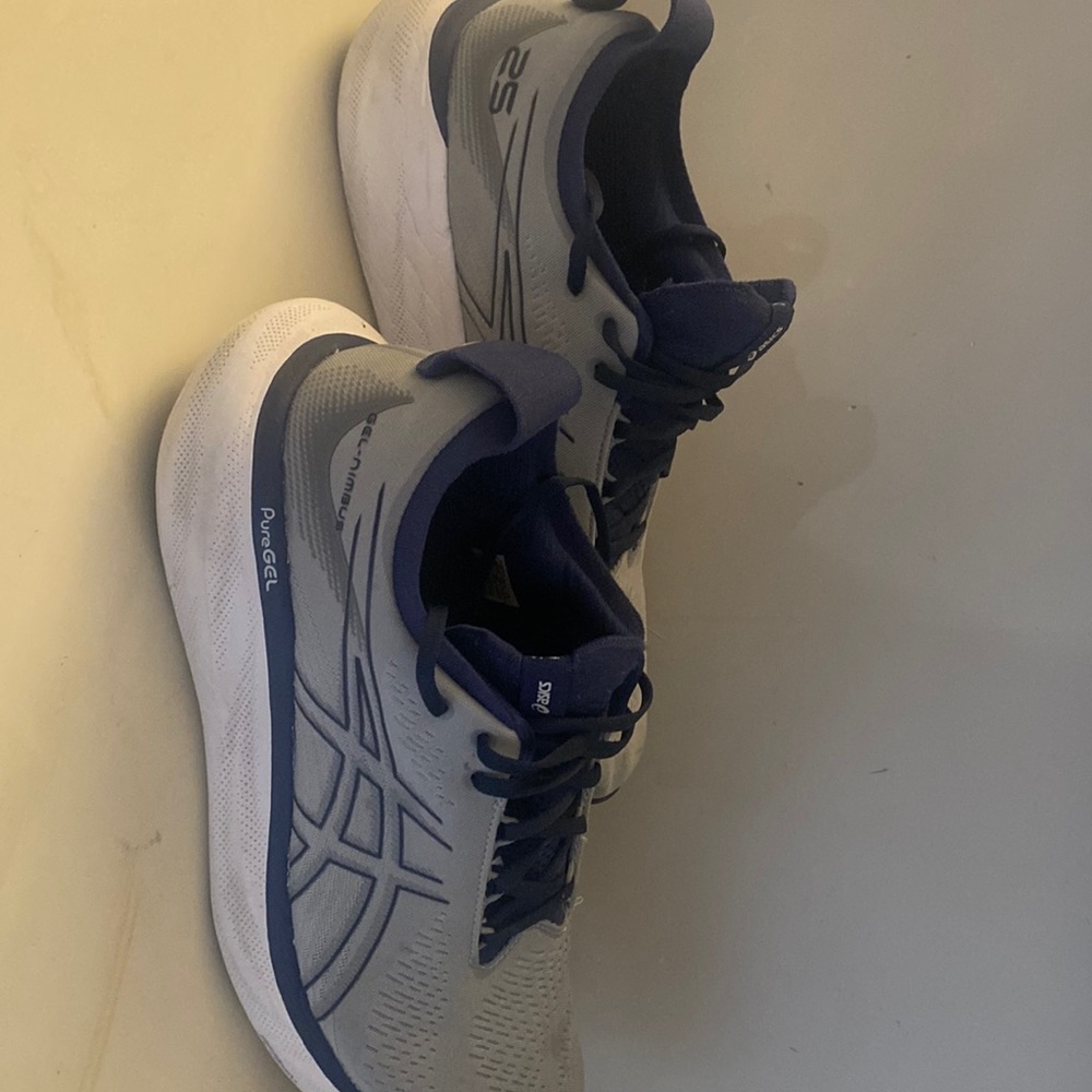 ASICS GEL-Nimbus 25 Men’s running shoes Sheet Rock/Indigo Blue, size 11